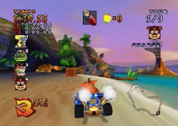 Crash Bandicoot - Bakusou! Nitro Kart (Japan) screen shot game playing